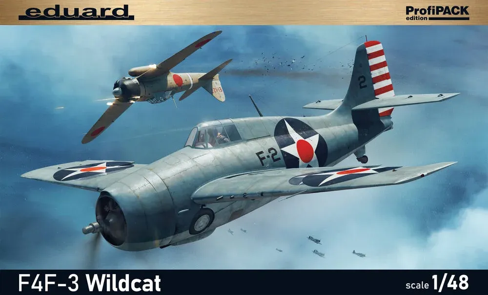 Krabice stavebnice Eduard ProfiPACK 82201 F4F-3 Wildcat v měřítku 1/48