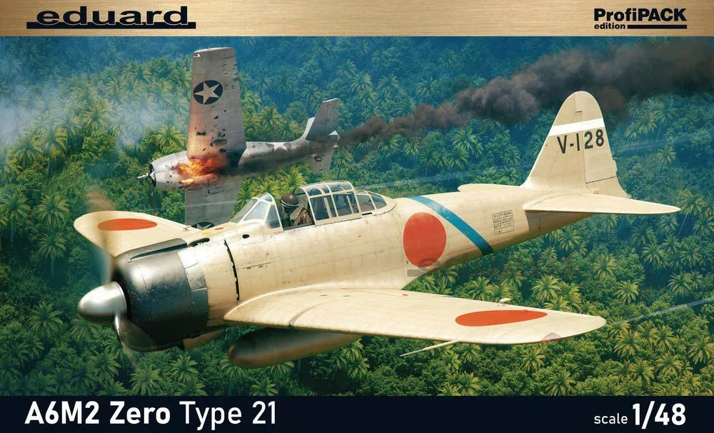 Krabice stavebnice Eduard ProfiPACK 82212 A6M2 Zero Type 21 v měřítku 1/48