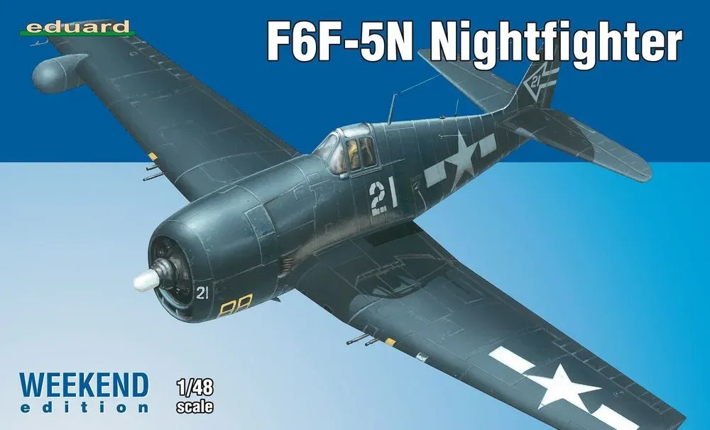 Krabice stavebnice Eduard 84133 F6F-5N Nightfighter v měřítku 1/48, edice Weekend Edition
