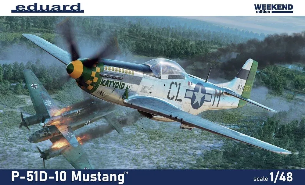 Krabice stavebnice Eduard 84184 P-51D-10 Mustang 1/48 Weekend Edition
