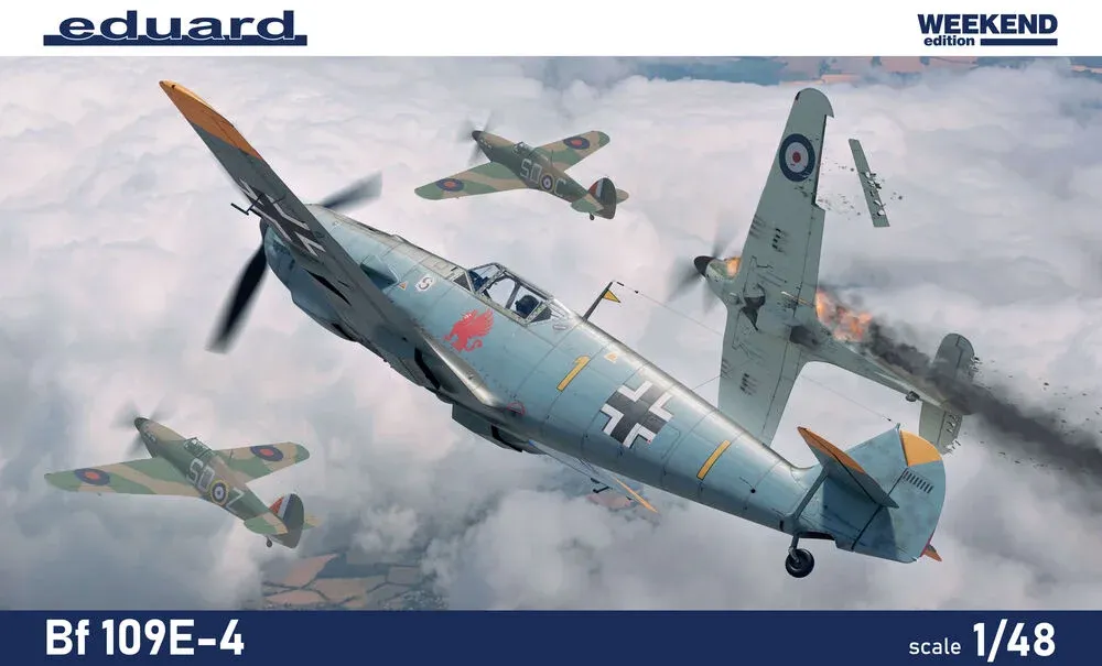 Krabice stavebnice Eduard 84196 Bf 109E-4 Weekend Edition v měřítku 1/48