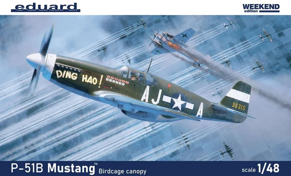 Krabice stavebnice Eduard 84209 P-51B/C Mustang Birdcage canopy 1/48 Weekend Edition