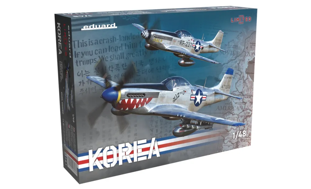 Krabice stavebnice Eduard 11161 KOREA DUAL COMBO 1/48 s Mustangy F-51D a RF-51D