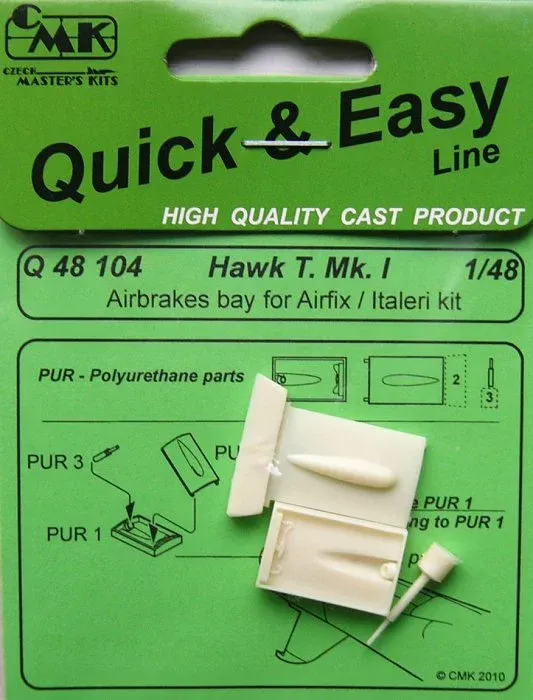 Resinová sada CMK Q48104 vzdušná brzda Hawk T.Mk.I v měřítku 1/48