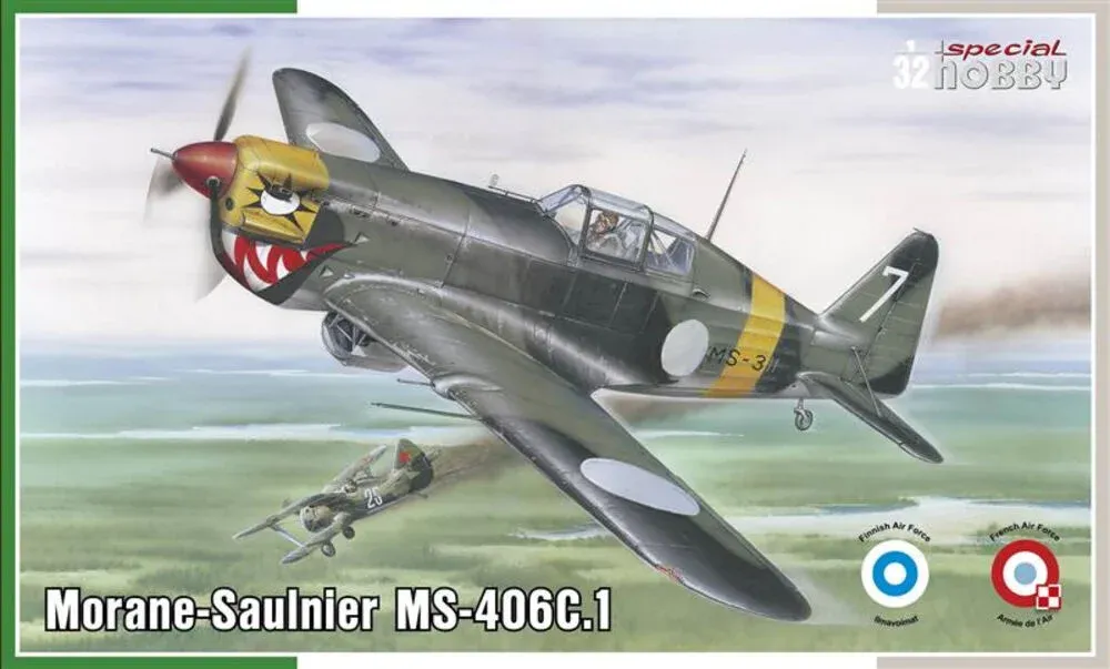 Krabice stavebnice Special Hobby SH32019 Morane-Saulnier MS-406C.1 Hi-Tech v měřítku 1/32