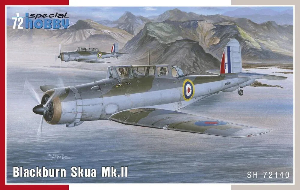 Krabice stavebnice Special Hobby SH72140 Blackburn Skua Mk.II v měřítku 1/72