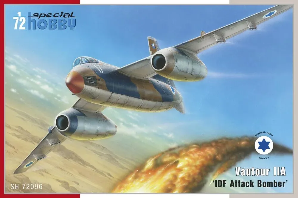 Krabice stavebnice Special Hobby SH72096 Vautour IIA IDF v měřítku 1/72