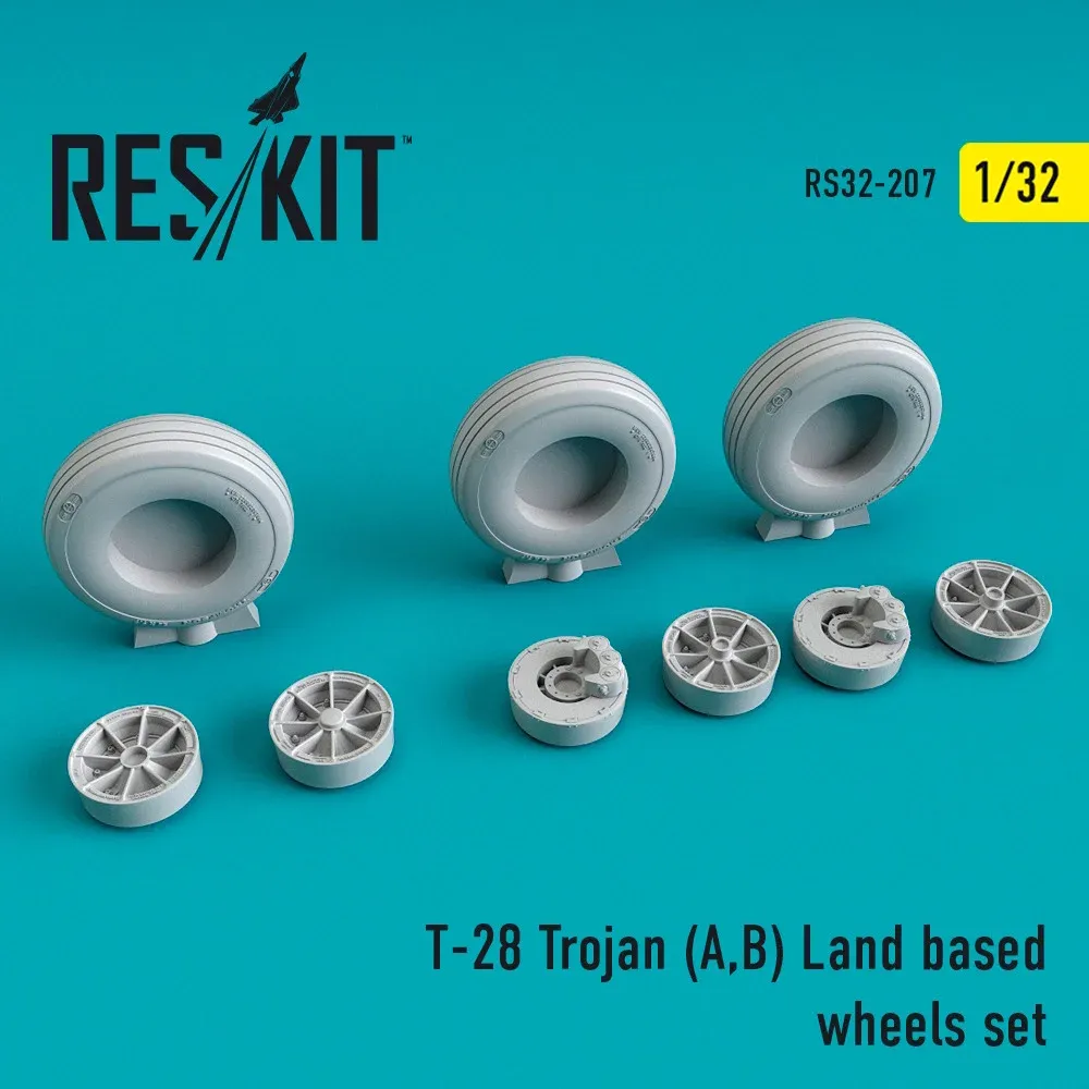Sada kol Reskit RS32-0207 pro T-28 Trojan v měřítku 1/32
