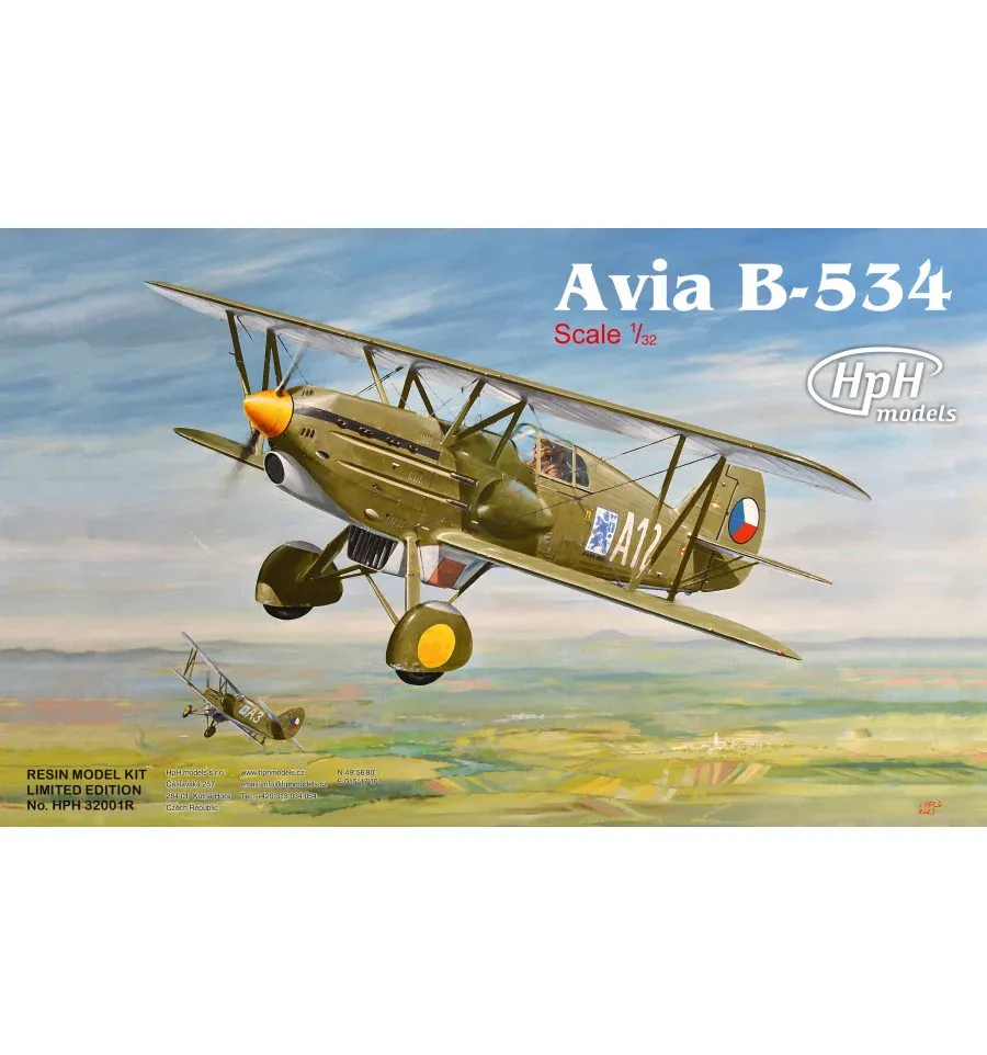 Stavebnice HPH Models HPH3201R Avia B-534 v měřítku 1/32