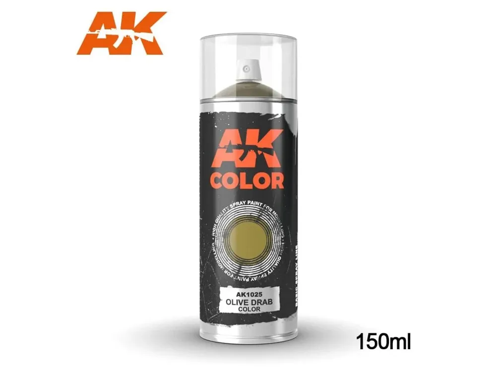 Sprej AK Interactive AK1025 Olive Drab 150 ml z řady Sprays Basic Colors