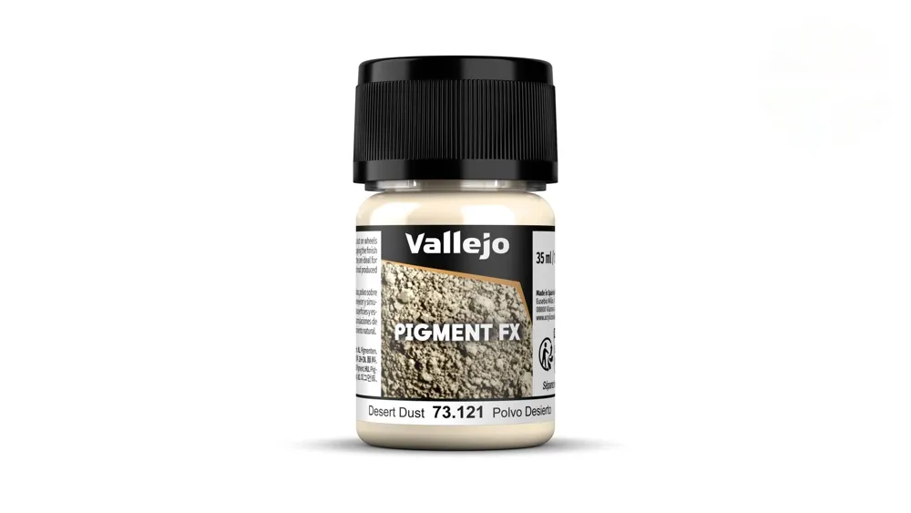 Kelímek práškového pigmentu Vallejo Pigment FX 73121 pouštní prach Desert Dust 35 ml