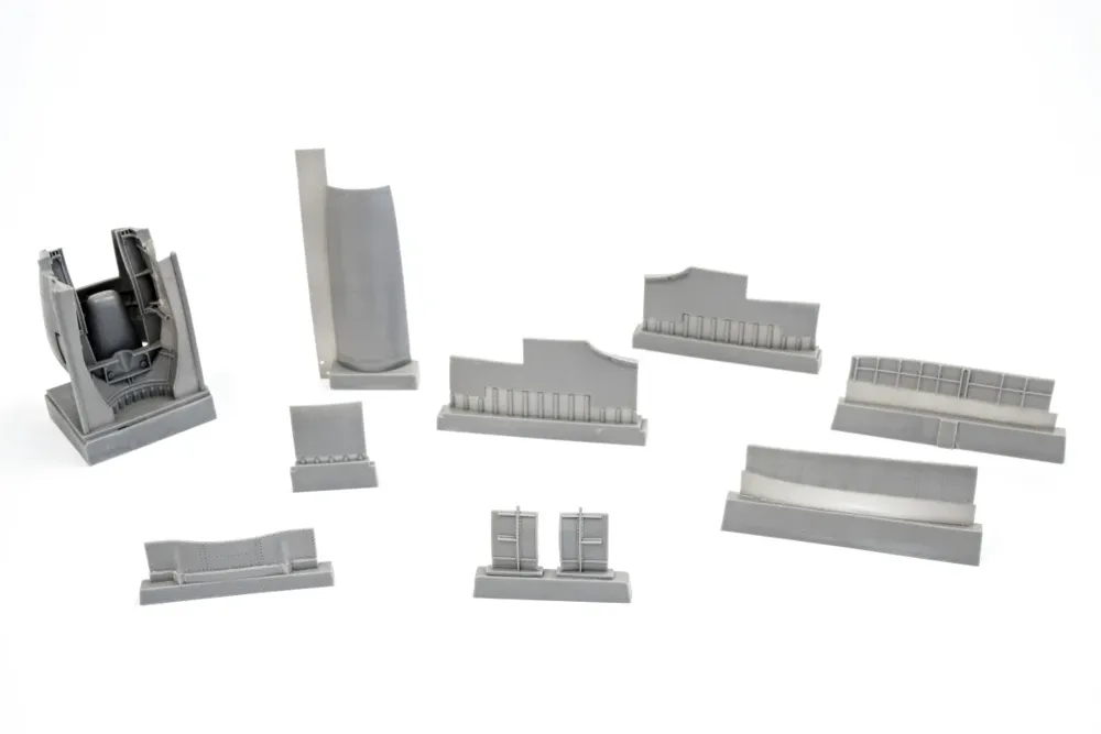 Resinová sada CMK 5111 Tempest Mk.V kryty motoru a chladiče v měřítku 1/32