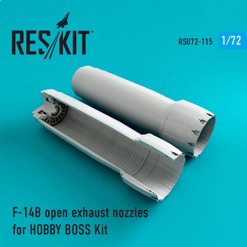 Reskit RSU72-0115 otevřené výfukové trysky F-14B/D pro stavebnici HobbyBoss v měřítku 1/72
