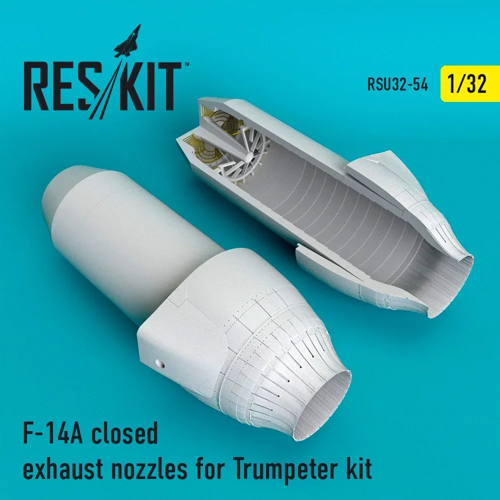 Sada zavřených výfukových trysek Reskit RSU32-0054 pro F-14A Tomcat 1/32 Trumpeter