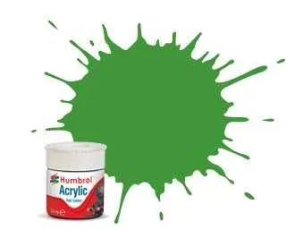 Lahvička akrylové barvy Humbrol Acrylic AB2408 RC408 jablečná zelená matná 14 ml