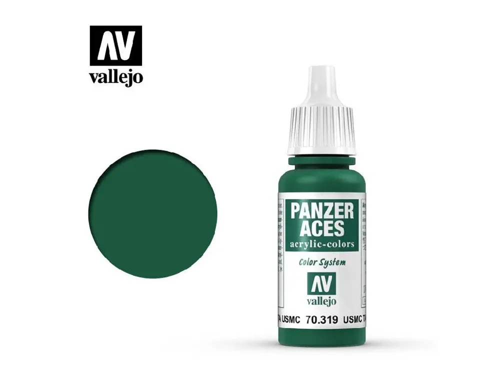 Lahvička akrylové barvy Vallejo Panzer Aces 70319 tankista USMC 17 ml