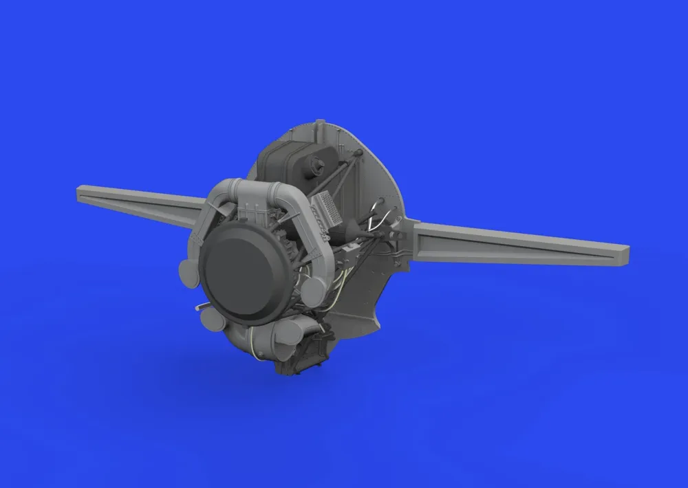 Eduard Brassin 648956 šachta podvozku FM-2 PRINT 1/48, díly z 3D tisku