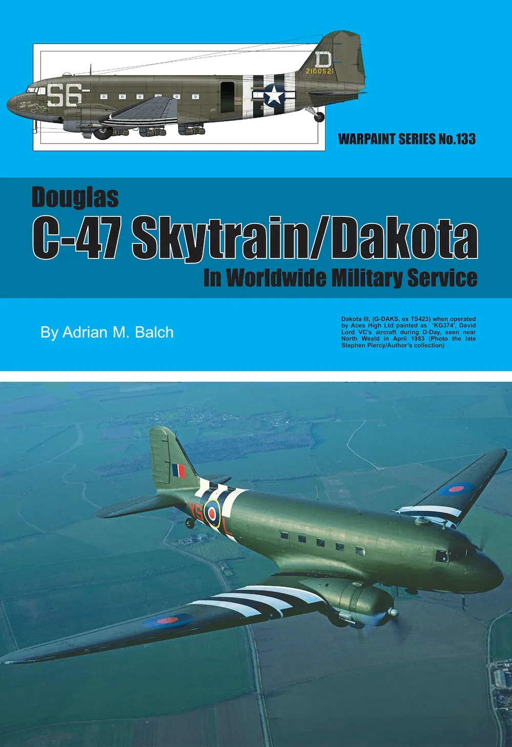 Obálka knihy Warpaint 133 C-47 Skytrain/Dakota od Adriana M. Balche