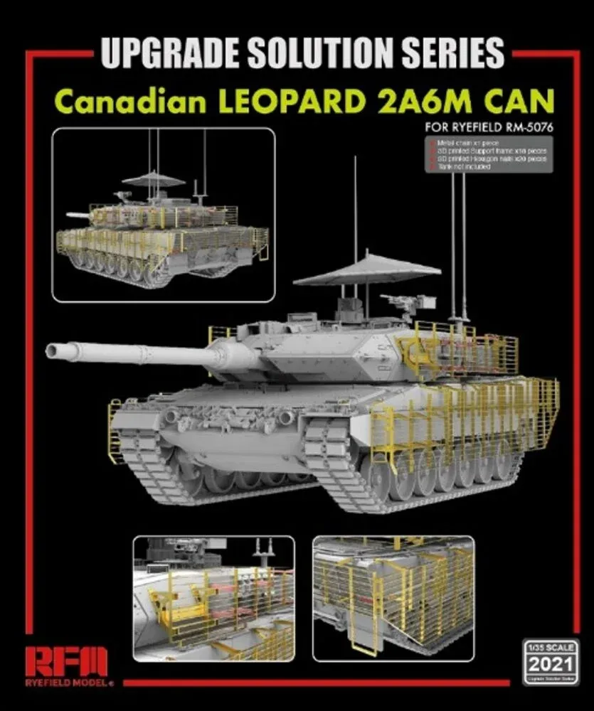Doplňková sada Rye Field Model RFM2021 v měřítku 1/35 pro Leopard 2A6M CAN