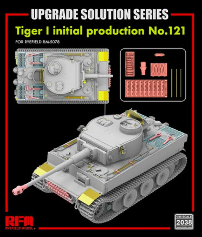 Balení doplňkové sady Rye Field Model RFM2038 1/35 pro Tiger I Initial Production No.121