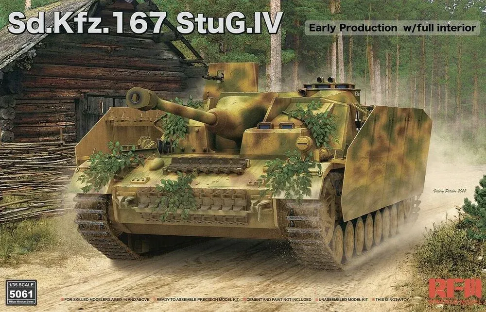 Krabice stavebnice Rye Field Model RFM5061 Sd.Kfz.167 StuG.IV Early Production v měřítku 1/35