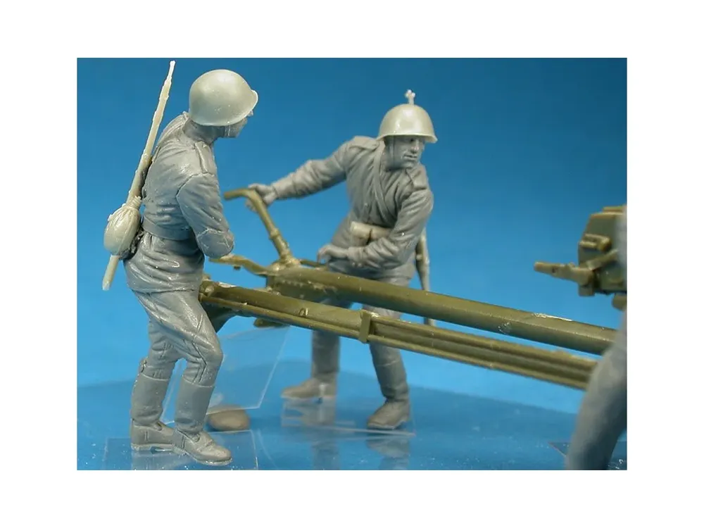 Krabice stavebnice MiniArt 35081 sovětská dělostřelecká obsluha na cvičení v měřítku 1/35