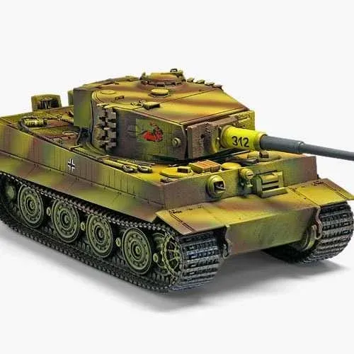 Krabice plastikové stavebnice Academy 13314 Tiger I pozdní verze v měřítku 1/35