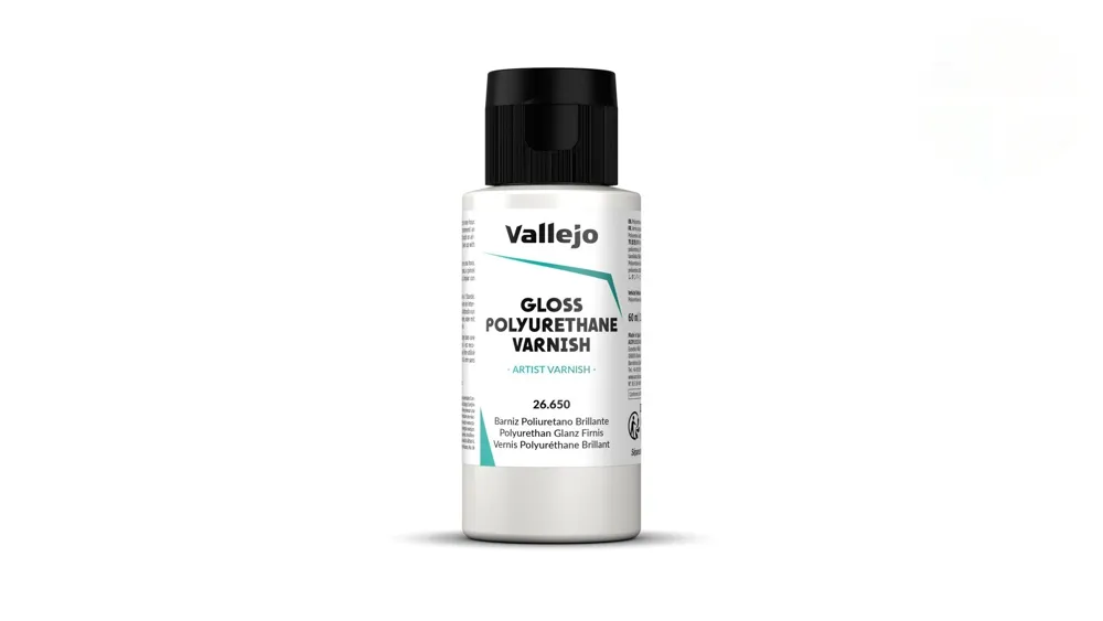 Lahvička laku Vallejo Varnish 26650 Gloss Polyurethane Varnish 60 ml