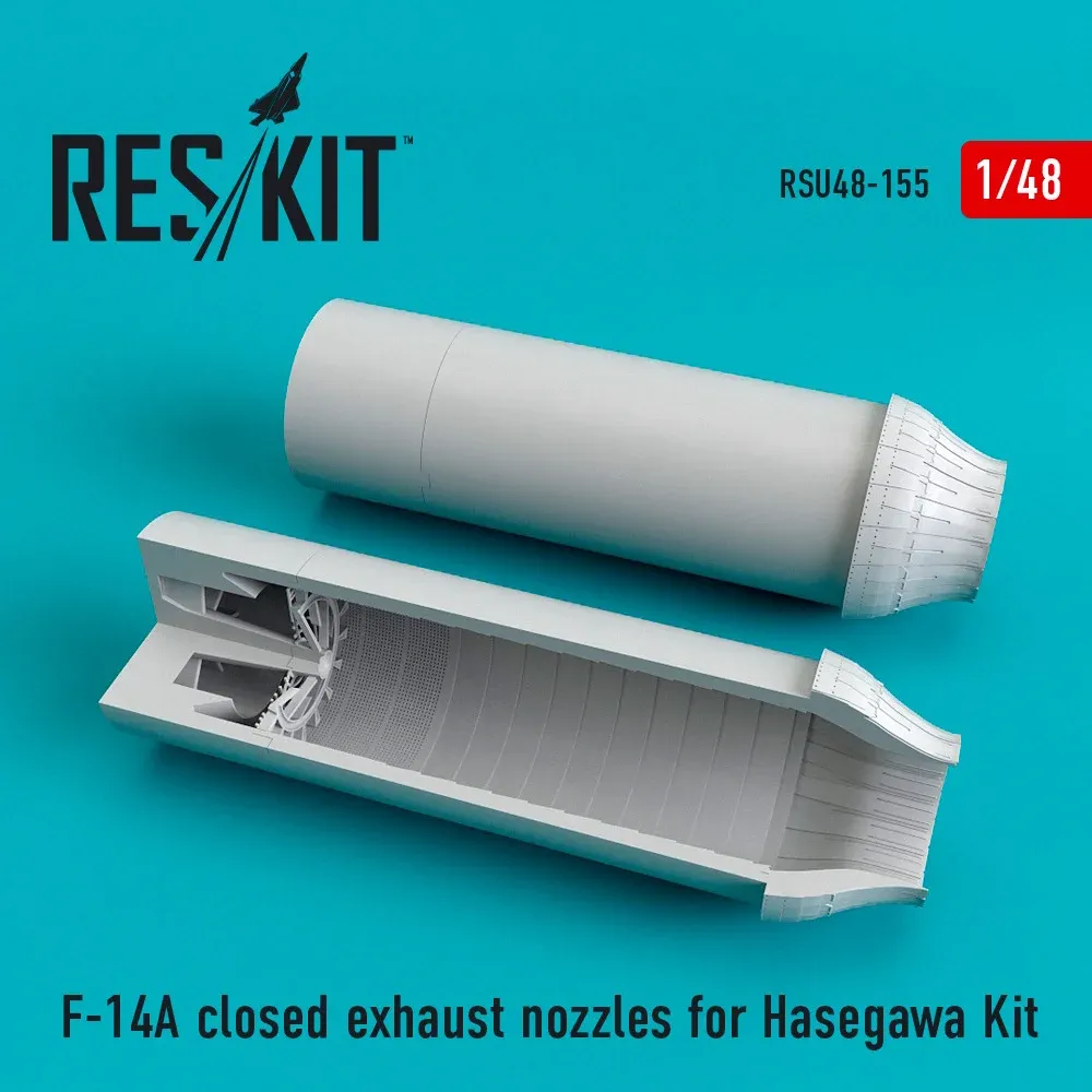 Sada uzavřených výfukových trysek Reskit RSU48-0155 pro F-14A Tomcat v měřítku 1/48