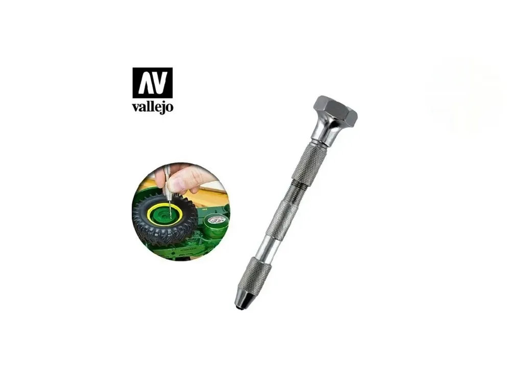 Ruční držák vrtáčků Vallejo Tools T09001 pin vice s otočnou hlavou a dvoustranným upínáním