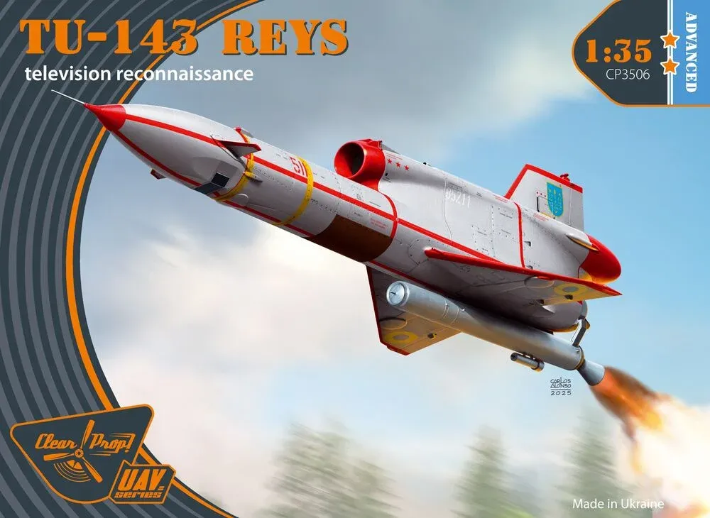 Krabice stavebnice Clear Prop CP3506 Tu-143 Reys v měřítku 1/35