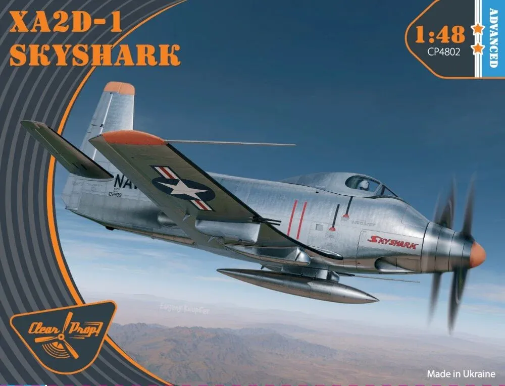 Krabice stavebnice Clear Prop CP4802 XA2D-1 Skyshark v měřítku 1/48