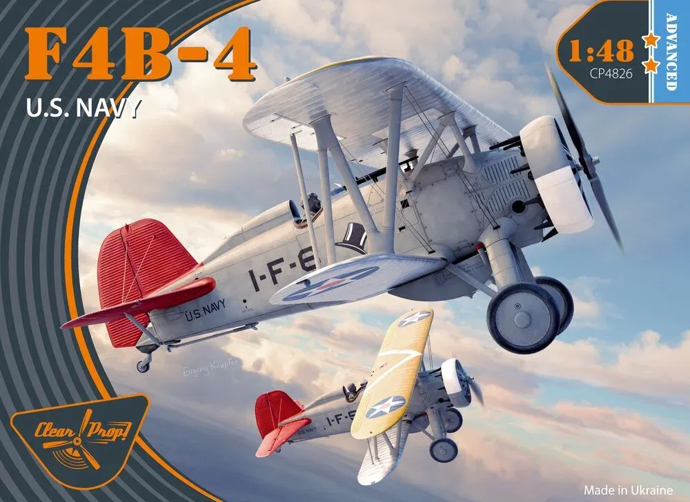 Krabice stavebnice Clear Prop CP4826 Boeing F4B-4 U.S. Navy v měřítku 1/48