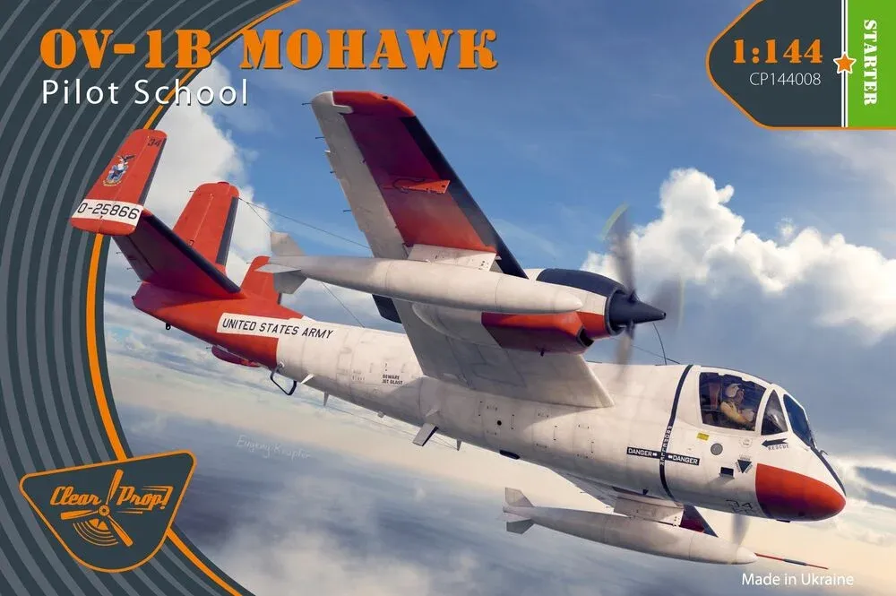 Krabice stavebnice Clear Prop CP144008 OV-1B Mohawk Pilot School v měřítku 1/144