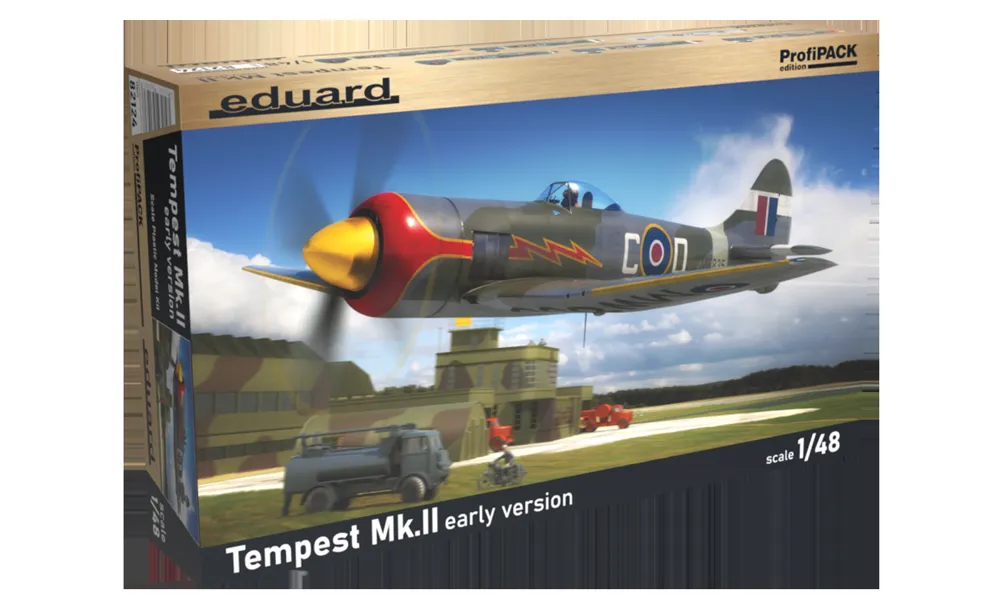 Krabice stavebnice Eduard ProfiPACK 82124 Tempest Mk.II early version v měřítku 1/48