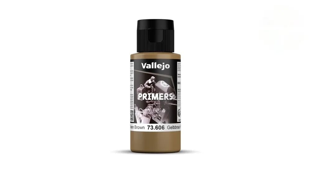 Lahvička základové barvy Vallejo Surface Primer 73606 německá zelenohnědá RAL 8000, 60 ml