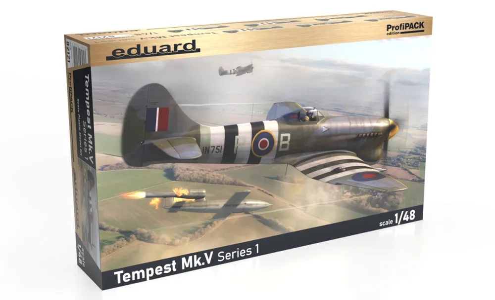 Krabice stavebnice Eduard 82121 Tempest Mk.V Series 1 v měřítku 1/48, edice ProfiPACK