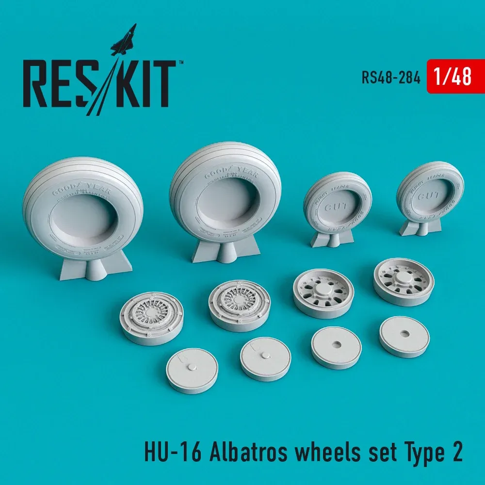 HU-16 "Albatros" wheels set type 2 (1/48)