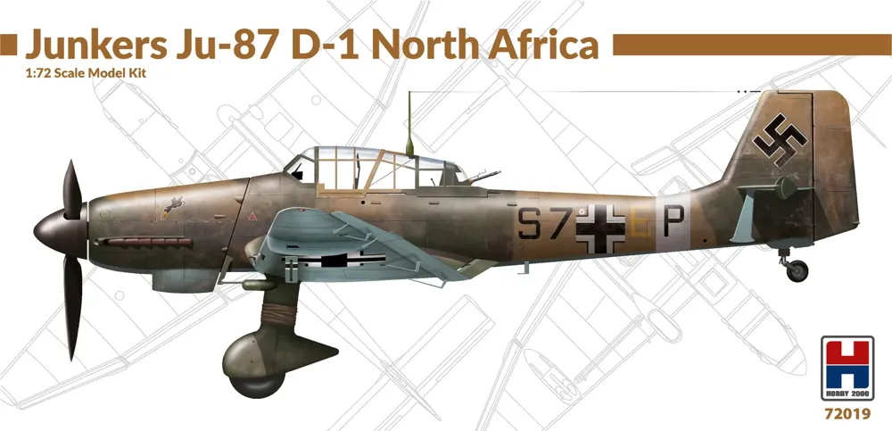 Krabice stavebnice Hobby 2000 72019 Junkers Ju 87 D-1 North Africa v měřítku 1/72