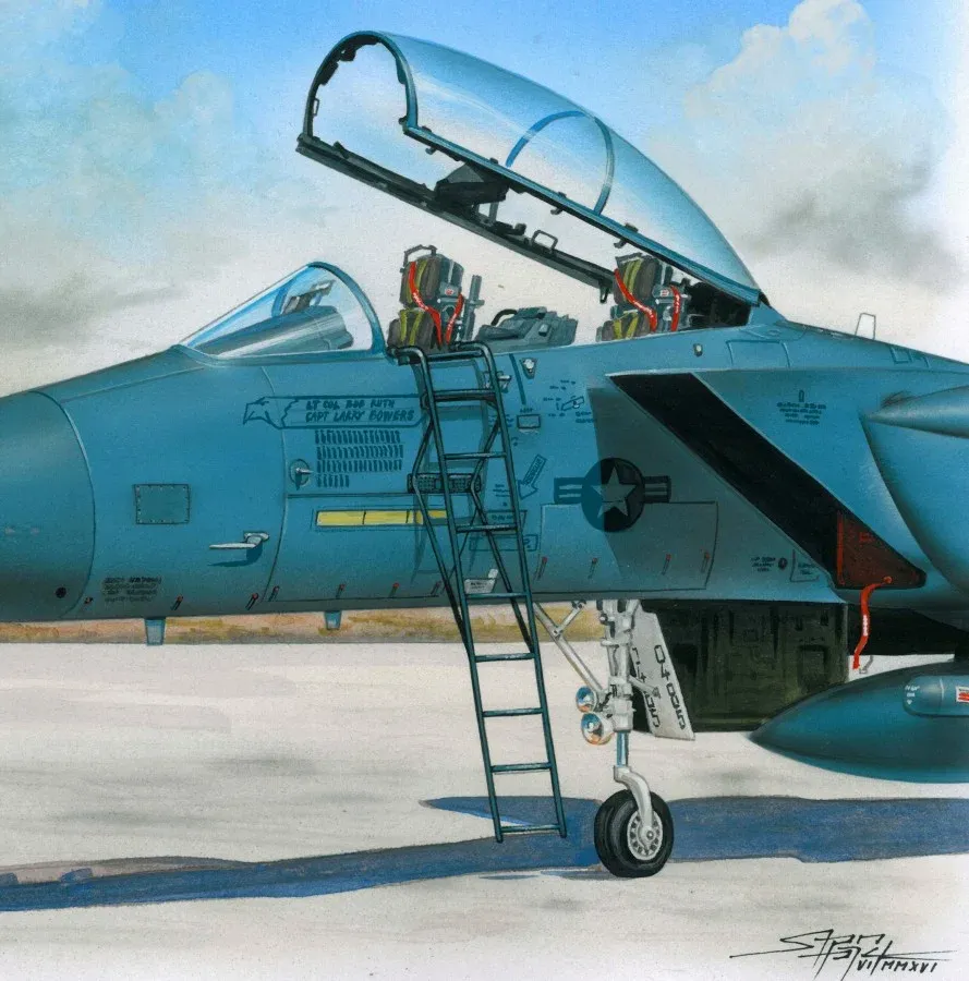 Plus Model AL4060 žebřík pro F-15 v měřítku 1/48, plastikový doplněk k modelu letadla