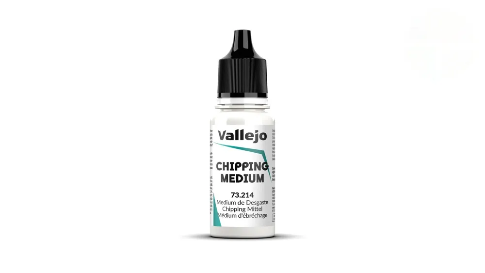 Lahvička Vallejo Mecha Color 73214 Chipping Medium 18 ml, médium pro efekt odřenin