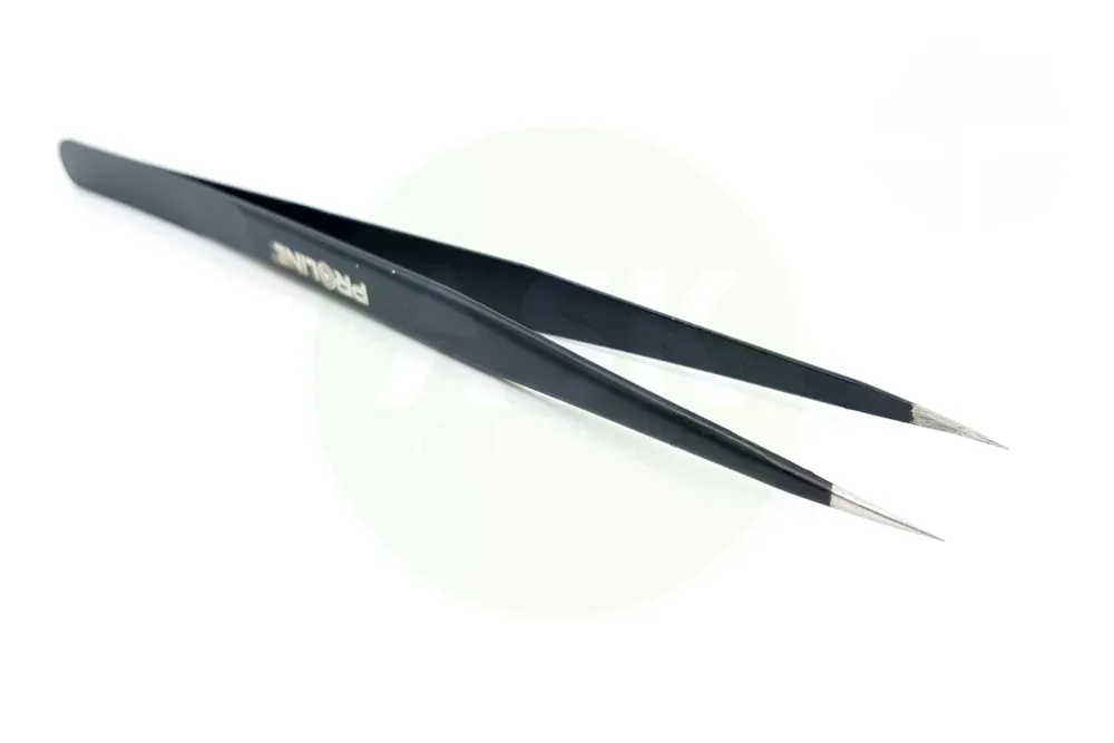 Jemná rovná pinzeta Proline 46981 z nerezové oceli, délka 140 mm