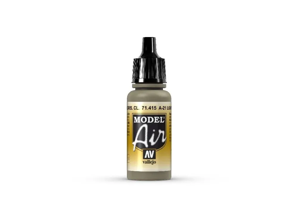 Lahvička akrylové barvy Vallejo Model Air 71415 A-21 světle šedohnědá 18 ml