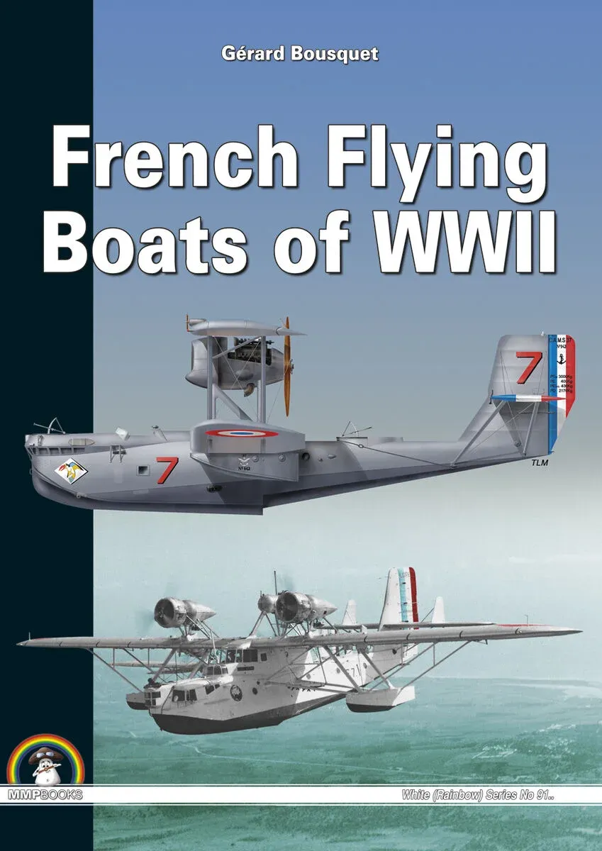 Kniha MMP Books French Flying Boats of WWII, 280 stran v pevné vazbě