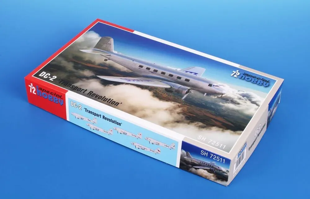 Krabice stavebnice Special Hobby SH72511 DC-2 Transport Revolution v měřítku 1/72
