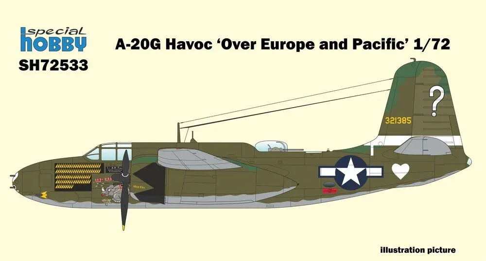 Krabice stavebnice Special Hobby SH72533 A-20G Havoc v měřítku 1/72