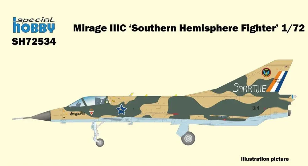 Krabice stavebnice Special Hobby SH72534 Mirage IIIC Southern Hemisphere Fighter v měřítku 1/72
