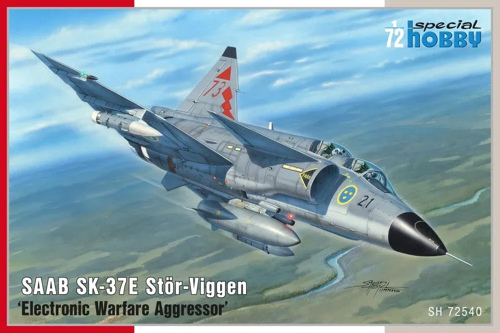 Krabice stavebnice Special Hobby SH72540 SAAB SK-37E Stör-Viggen v měřítku 1/72