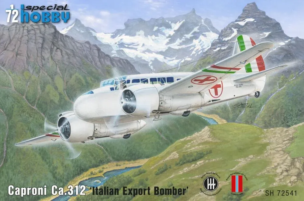 Krabice stavebnice Special Hobby SH72541 Caproni Ca.312 v měřítku 1/72