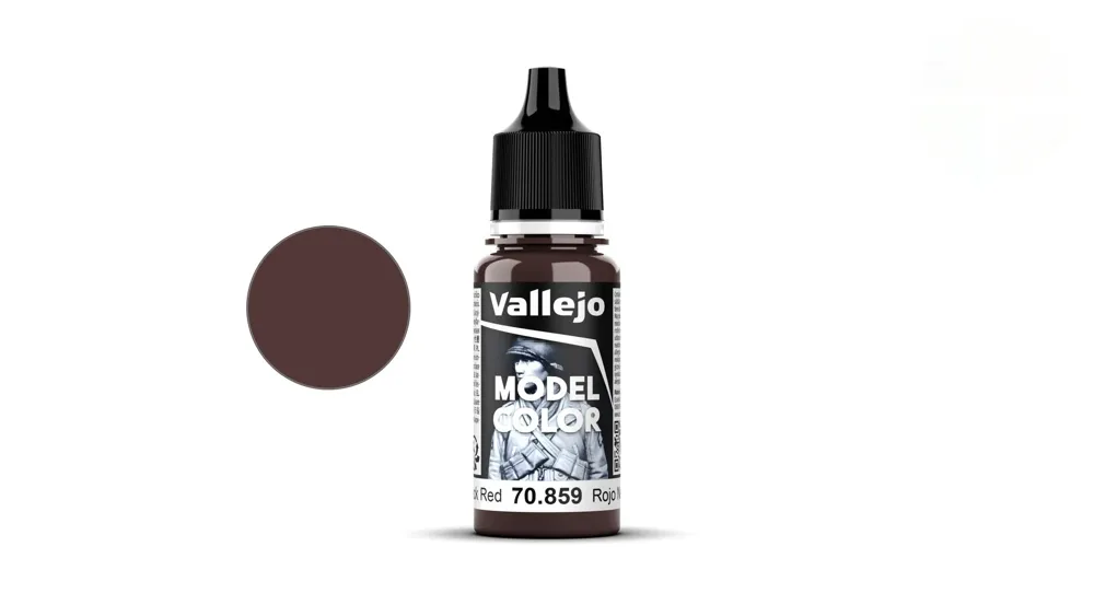 Lahvička akrylové barvy Vallejo Model Color 70859 černočervená matná 18 ml